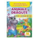 Formeaza imaginea. Animale dragute + 48 autocolante
