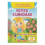 Formeaza imaginea. Fetite curioase + 62 autocolante