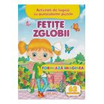 Formeaza imaginea. Fetite zglobii + 62 autocolante