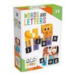 Puzzle progresiv litere si cuvinte engleza. Words and Letters