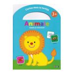 Lipeste si coloreaza. Cartea mea cu tortita: Animale 3 ani+