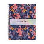 Caiet dictando cu spirala si perforatii: Pukka Pad. Model floral