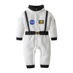 Costum de cosmonaut pentru copii alb 6-12 luni