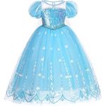 Costum Elsa din Frozen Costum fete Cosplay Elsa din Frozen Costum carnaval Masca de Halloween Rochie fete Elsa din Frozen V290 6