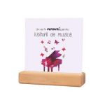 Calendar permanent de birou cu suport de lemn: Versuri care raman cu tine