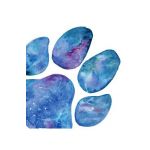Felicitare galaxie: Seria Paw Print
