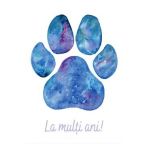 Felicitare galaxie: Seria Paw Print. La multi ani