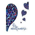 Felicitare inima albastra: Seria Love. Iti multumesc