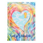 Felicitare inima pictata: Seria Love. Impreuna