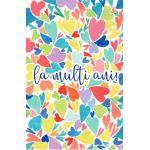 Felicitare inimi colorate: La multi ani!