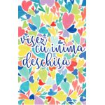 Felicitare inimi colorate: Visez cu inima deschisa
