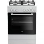 Aragaz Beko FSST62110DW, Gaz, Rotisor, Cuptor electric, Clasa A