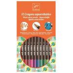 12 Crayons aquarellables. Creioane acuarel