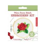 Mini kit de brodat. Trandafir