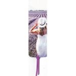 Semn de carte accesorizat snur. Lost in purple