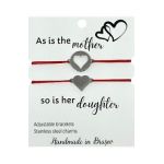 Set bratari: As is the mother, so is her doughter - Inimioare argintii