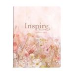 Inspire Catholic Bible NLT Large Print (Leatherlike, Pink Fields with Rose Gold): The Bible for Coloring & Creative Journaling - Tyndale