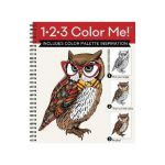 1-2-3 Color Me! (Adult Coloring Book with a Variety of Images - Owl Cover) - New Seasons