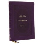 KJV Bible, Giant Print Thinline Bible, Vintage Series, Leathersoft, Purple, Red Letter, Comfort Print: King James Version - Thomas Nelson