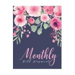Monthly Bill Payment: Expense Finance Organize your bills and plan for your expenses Monthly Bill Planning Budgeting Record - Lisa Ellen