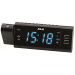 Ceas cu radio cu proiectie Akai ACR-3888, Alarma, Negru