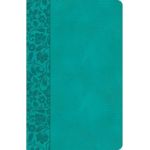 CSB Large Print Personal Size Reference Bible, Teal Leathertouch - Csb Bibles By Holman
