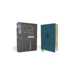 Niv, Thinline Reference Bible, Large Print, Leathersoft, Teal, Red Letter, Comfort Print - Zondervan
