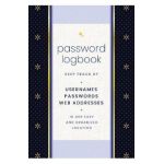 Password Logbook (Black & Gold): Keep Track of Usernames, Passwords, Web Addresses in One Easy and Organized Location - Editors Of Rock Point
