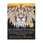 101 Animals To Color: Adult Coloring Book Packed With Owls, Elephants, Lions, Butterflies, Cats, Dogs, Horses, Eagles, And So Much More! - Savanna Magic