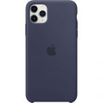 Husa de protectie Apple pentru iPhone 11 Pro Max, Silicon, Albastru