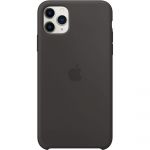Husa de protectie Apple pentru iPhone 11 Pro Max, Silicon, Negru