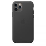 Husa de protectie Apple pentru iPhone 11 Pro, Piele, Negru