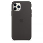 Husa de protectie Apple pentru iPhone 11 Pro, Silicon, Negru