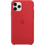 Husa de protectie Apple pentru iPhone 11 Pro, Silicon, Rosu