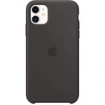 Husa de protectie Apple pentru iPhone 11, Silicon, Negru