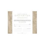 Deacon Ordination Flat Certificate (Pkg 6) - Broadman Church Supplies Staff