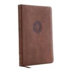 Kjv, Thinline Bible Youth Edition, Leathersoft, Brown, Red Letter Edition, Comfort Print - Thomas Nelson