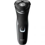 Aparat de ras Philips S1332/41, Acumulator, Cap barbierit cu 3 lame, Argintiu/Negru