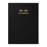 2023 - 2024 2-Year Monthly Planner: 24-Month Calendar (Black) - Large - I. S. Anderson