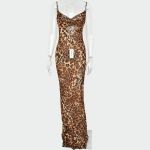 Rochie lunga leopard M