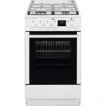 Aragaz mixt AEG CKB56471BW, Cuptor electric, Grill, 4 arzatoare