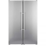 Side by Side Liebherr SBSESF 7212,640 l, No Frost, SmartSteel, SuperFrost, SuperCool, VarioSpace, Tava gheata, Clasa F, (clasificare energetica veche Clasa A+), H 185.2 cm, Argintiu