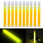 Bastoane strălucitoare lumină chimică 10 buc galben