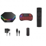 Box Android TV 4/32 GB cu control vocal și tastatură