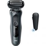 Aparat de ras Braun Series 6 60-N1000, Acumulator, Cap barbierit cu 3 lame, Umed/Uscat, Negru