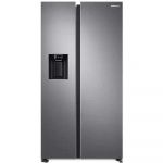 Side by Side Samsung RS68A8520S9/EF, 634 l, No Frost, Digital Inverter, Twin Cooling Plus, Ice Maker, Smart Conversion, Clasa F (clasificare energetica veche Clasa A+), H 178 cm, Argintiu