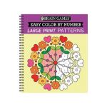Brain Games - Easy Color by Number: Large Print Patterns - Publications International Ltd