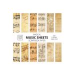Music Sheets Scrapbook Paper: 8x8 Designer Music Patterned Paper for Decorative Art, DIY Projects, Homemade Crafts, Cool Art Ideas - Make Better Crafts