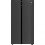 Side by Side Beko GN163122ZXBRN, 580 l, Neo Frost Dual Cooling, ProSmart Inverter, Harvest Fresh, Cooling Fan, Holiday Mode, XXL Bottle, Clasa F, H 179 cm, Argintiu inchis