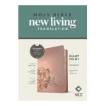 NLT Compact Giant Print Bible, Filament Enabled Edition (Red Letter, Leatherlike, Rose Metallic Peony) - Tyndale